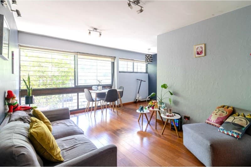 Departamento en venta en Providencia, 2 dormitorios y 1 baño